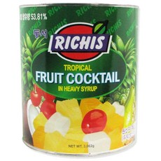 리치스 후르츠칵테일 통조림, 3.062kg, 1개