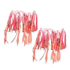 likeme DIY 夜光改裝鯛魚橡膠假餌 13號, 13號 紅色 (10個), 10個