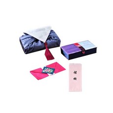 [팔복상회 전통공예품] 현금 예단 세트 (바이올렛) 전통 기념품 전통결혼 혼례품, 신랑(봉채) 2색함 / 예단보 꽃분홍색 추가 / 예단 서식지 추가