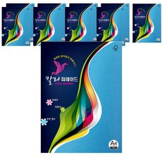 삼원 칼라 퍼레이드 색지 21파랑색 160g A4, 단품, 100개
