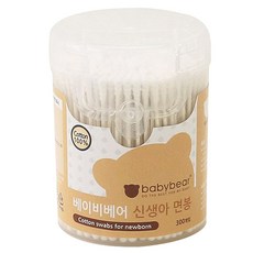 babybear 新生兒棉花棒, 1個, 300入