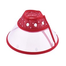 반려동물 넥카라 깔대기, 레드, 1개