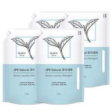MyBEE 孩童衣物嫩芽衣洗精補充包, 4袋, 1.2L