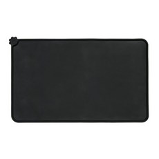 블럭마트 애견 고양이 식기매트 48 x 30 cm, 블랙, 1개