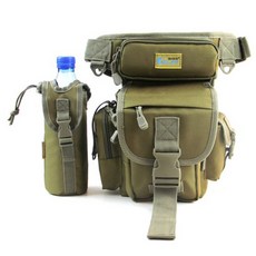 Ilure 用於路亞釣魚的大腿袋, D型（淺綠色）