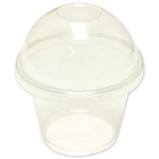 Honol 透明瑪芬杯 圓頂蓋, 20入, 1個