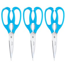 락앤락 다용도 가위 F00097S3, 블루, 3개