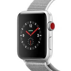 Apple 애플워치 3 GPS + 셀룰러 42mm, MQKQ2KHA, 실버 알루미늄 케이스 + 시셸 스포츠루프