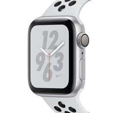 애플 S4 40mm 나이키 스마트워치, 실버 + 블랙