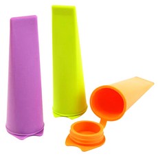 BERinG 矽膠冰淇淋模具, 橘色 + 紫色 + 綠色, 1套