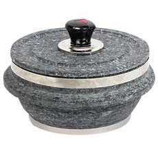 Spirituality 韓式傳統炊飯石鍋+鍋蓋組 2-3人用, 180 x 90 毫米, 混色