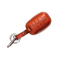 HERMANN All New K5 New K3 智能鑰匙殼, 橡木干邑色, 起亞 4鍵式