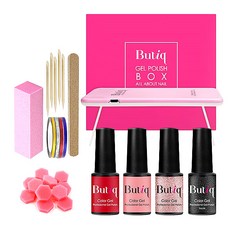Butiq 粉盒LED凝膠美甲11款套組A, 11種, 1套