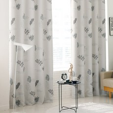 L&Room 自然遮光窗簾 2p, 灰色的