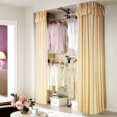 프라임 4단 드레스룸 행거, 오렌지옐로우