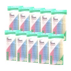 FLEXA 清潔可彎曲吸管, 60入, 10個