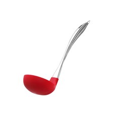 BERinG 矽膠不鏽鋼湯勺, 紅色, 1個