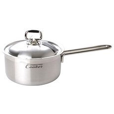 Kitchen-Art 電磁爐適用Cooker系列不鏽鋼單柄湯鍋, 18cm, 單色