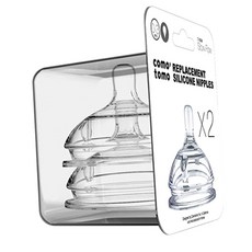 comotomo 矽膠奶嘴補充裝, 第1階段(0~3個月), 2個