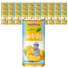 해태음료 썬키스트 제주감귤, 30개, 175ml