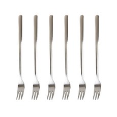 THE LIVING SHOP 迷你點心叉 6入, 單一顏色, 6個