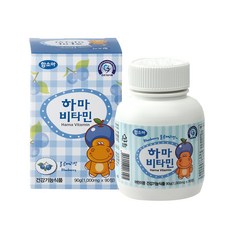 함소아 하마비타민 블루베리맛, 90정, 1개