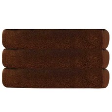 Songwol 松月 棉質浴巾 220g, 棕色, 3入