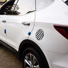 [레이스텍] 스타일리쉬 주유구커버 가니쉬 E-59, 체커