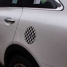 [레이스텍] 스타일리쉬 주유구커버 가니쉬 체커 S-01, 체커 S 01, 1개