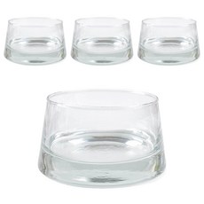 글라스몰 Durobor Vertigo Dish 디저트볼 350ml 4P, 투명, 4개