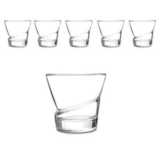 Durobor LIMA玻璃造型水杯 250ml, 透明, 6入