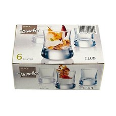 燒酒杯 60ml 6入, 透明, 6個