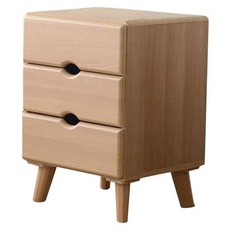 제이디퍼니처 고급 3단 서랍형 협탁, 아카시아, 1개