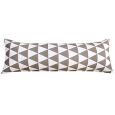 BED&DECO 簡約三角長抱枕 含枕芯, 歐陸灰