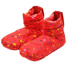 I LOVE HERB 草本熱敷腳套 紅色, 1套