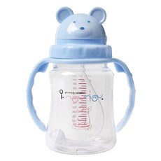 i-nounou Tritan翻蓋式水杯 300ml, 藍色, 1入