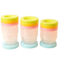Bebe & Mom 密封嬰兒食品容器套組, 300ml, 隨機出貨, 1組
