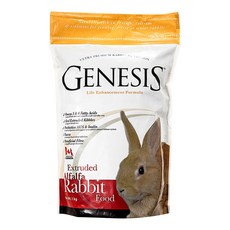 제네시스 알팔파 발효된 토끼사료, 1개, 1kg