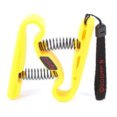 GD GRIP N 악력기/휴대용악력기/손악력기/완력기/헬스용품/근력/운동기구/아령/핸드그립, 옐로우(여성용)