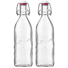 글라스락 스퀘어 스윙병, 1000ml, 2개