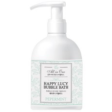Happy Lucy 沐浴泡泡慕斯 薄荷味, 300ml, 1瓶