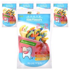 孩童用牙線棒, 16件, 5個