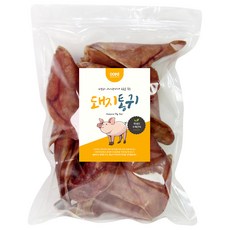 웁스 강아지 국내산 간식, 돼지 통귀, 500g, 1개