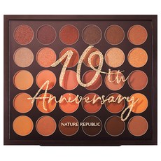 NATURE REPUBLIC 10周年專業30色眼影盤, 混色, 1組