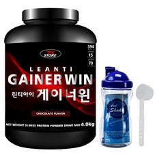 린TI 게이너 윈 프로틴 + 탄수화물 헬스 보충제 + 쉐이크통 + 스푼, 4kg, 1개