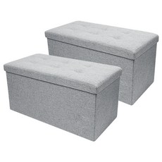 CASAMARU 素色可收納沙發椅 2入, 灰色