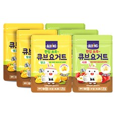 ALVINS 愛彬思 方塊優格餅乾D組 6入, 芒果口味+蘋果口味, 1組