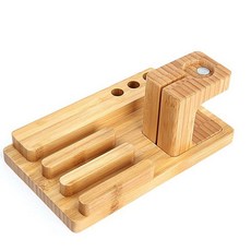 애플 USB HUBE 아이패드 애플워치 애플펜슬 목재 정리대, 1개