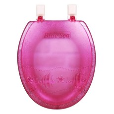 五潤水晶硬質馬桶蓋, 粉色的, 1個