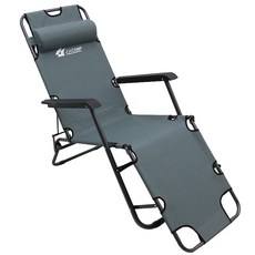 조아캠프 캠핑 3단 침대의자 특대, 그레이, 1개